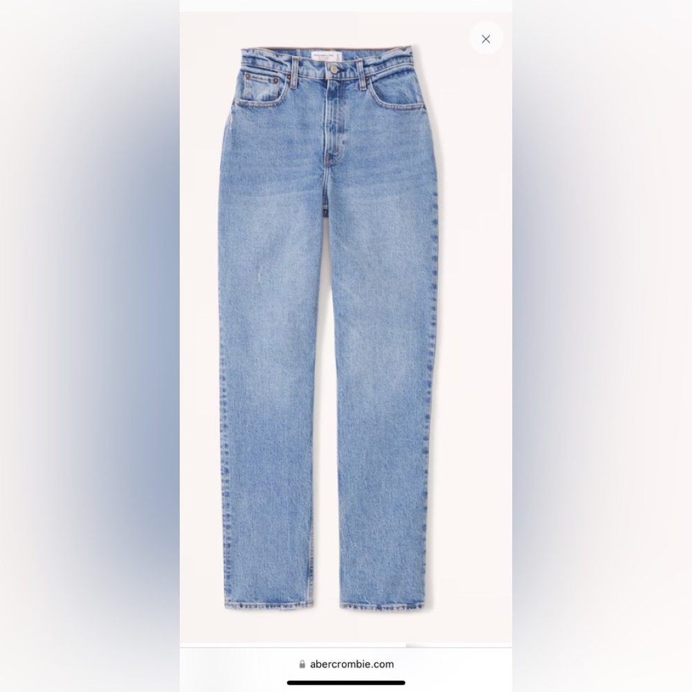 Abercrombie curve love 90s straight jean